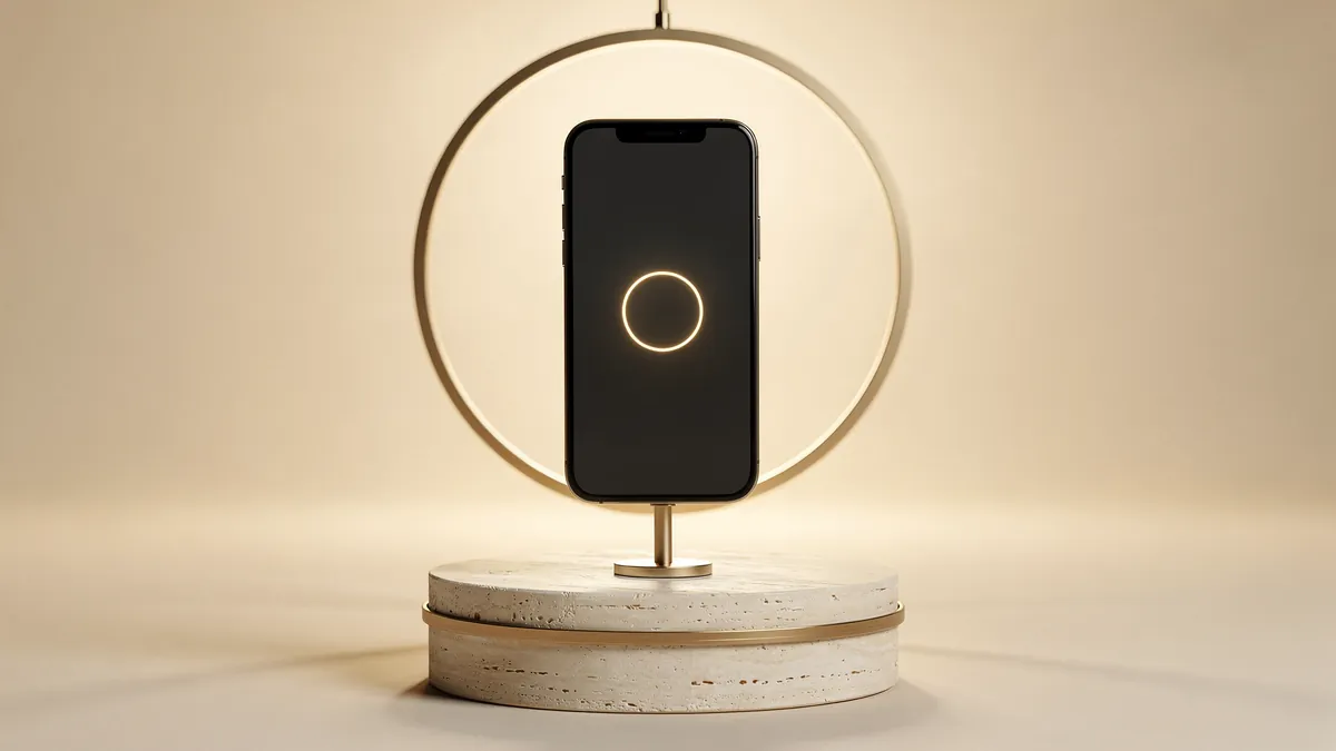 A phone with a glowing screen: know who to call in an emergency